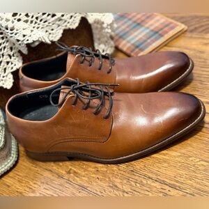 Jota Shoes Elegant Elevator Tan Leather Men's Oxfords